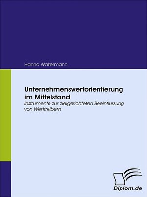 cover image of Unternehmenswertorientierung im Mittelstand